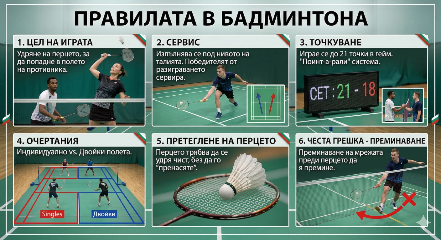 Правила на бадминтона