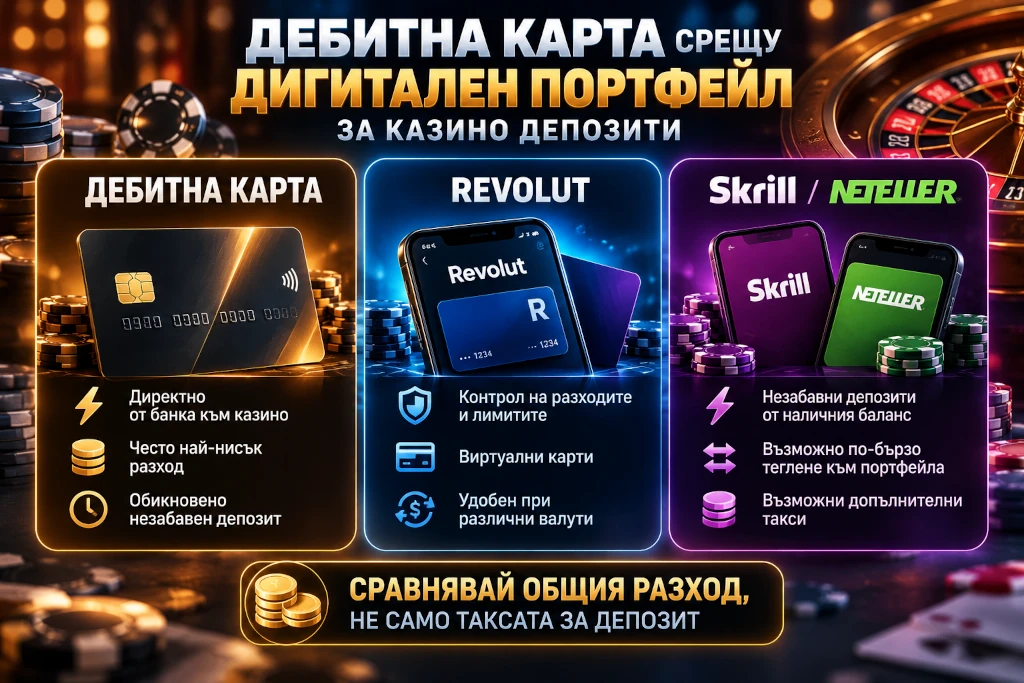 дигитален портфейл за казино депозити